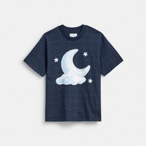 Signature Moon Relaxed T Shirt In Organic Cotton